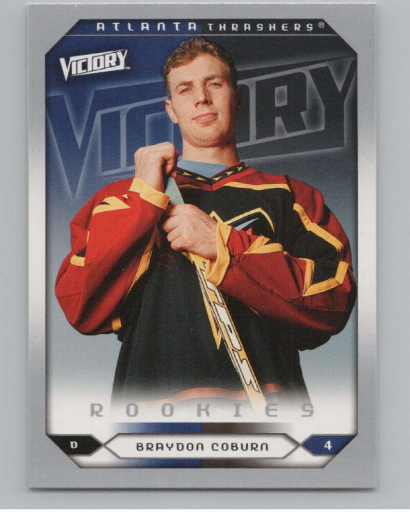 2005-06 Upper Deck Victory #298 Braydon Coburn RC Rookie Thrashers  V102605 Image 1
