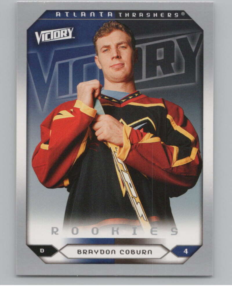 2005-06 Upper Deck Victory #298 Braydon Coburn RC Rookie Thrashers  V102606 Image 1