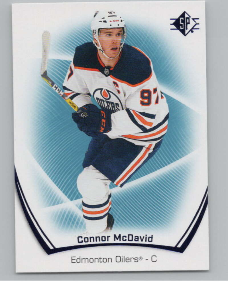 2021-22 SP Blue #1 Connor McDavid  Edmonton Oilers  V102611 Image 1