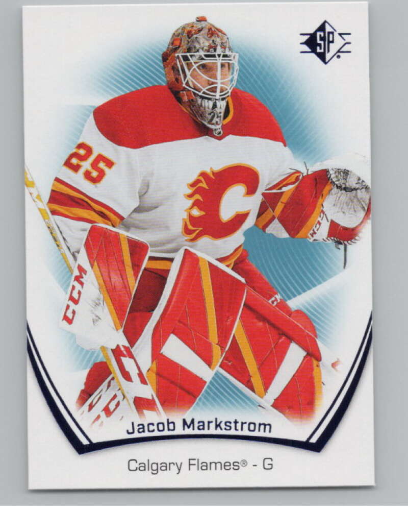 2021-22 SP Blue #11 Jacob Markstrom  Calgary Flames  V102614 Image 1