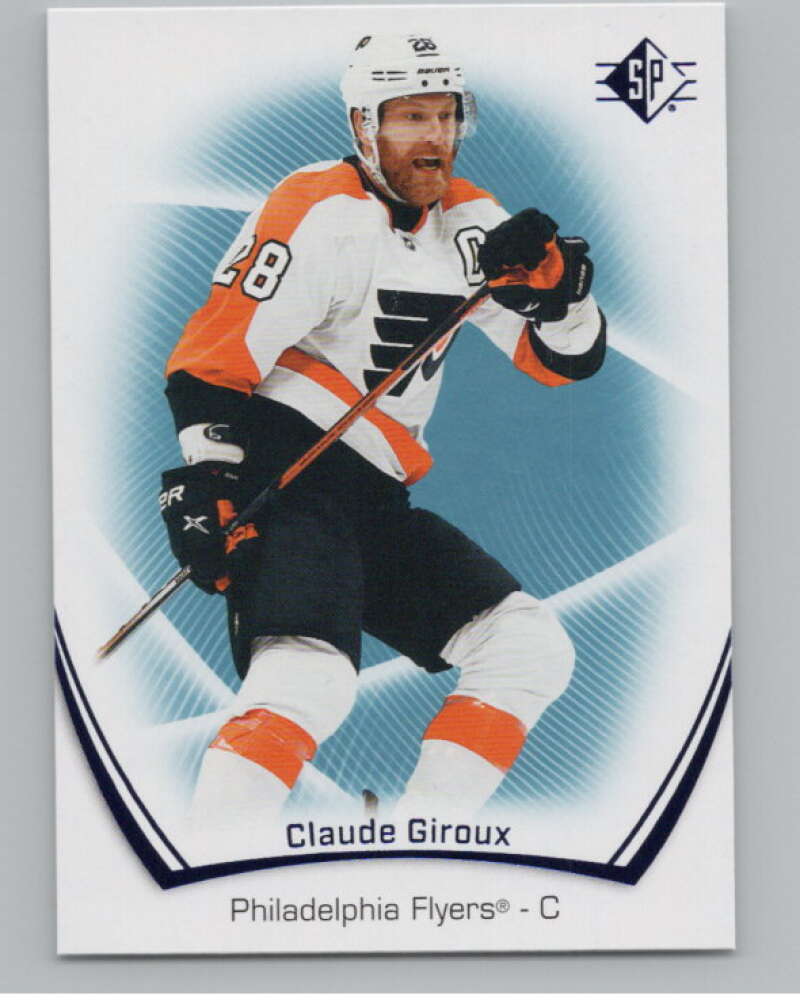2021-22 SP Blue #18 Claude Giroux  Philadelphia Flyers  V102615 Image 1