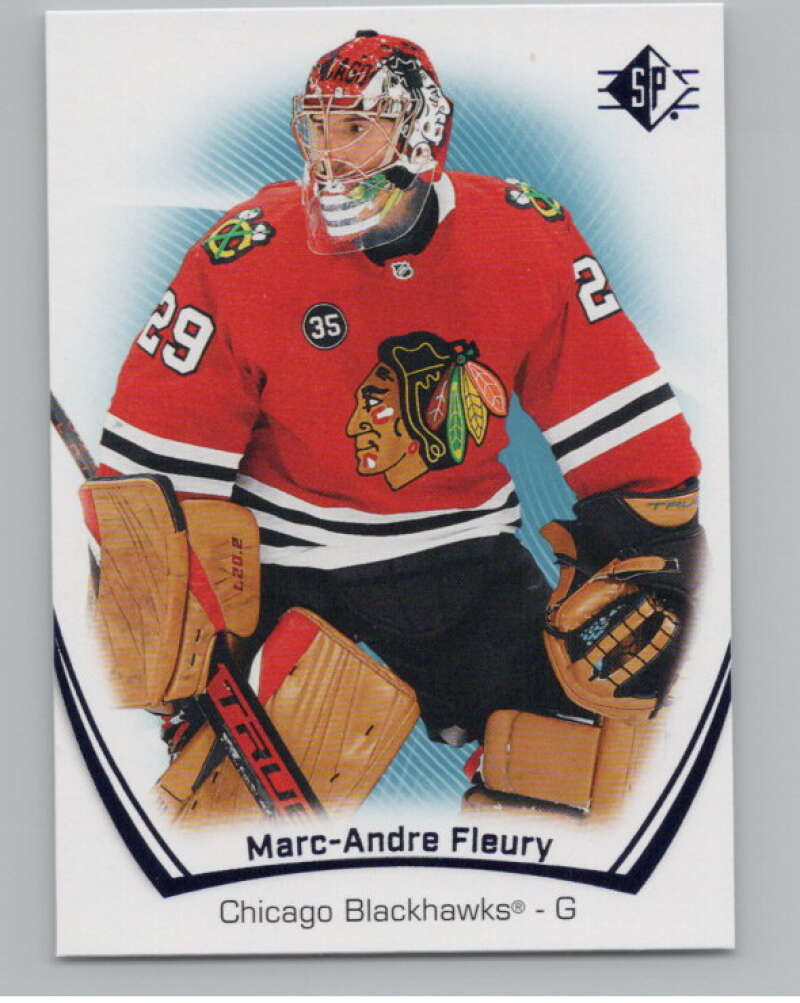 2021-22 SP Blue #23 Marc-Andre Fleury  Chicago Blackhawks  V102616 Image 1