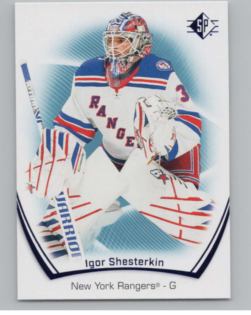 2021-22 SP Blue #36 Igor Shesterkin  New York Rangers  V102618 Image 1