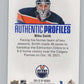 2021-22 SP Authentic Profiles Blue #AP-10 Mike Smith  Edmonton Oilers  V102620 Image 2