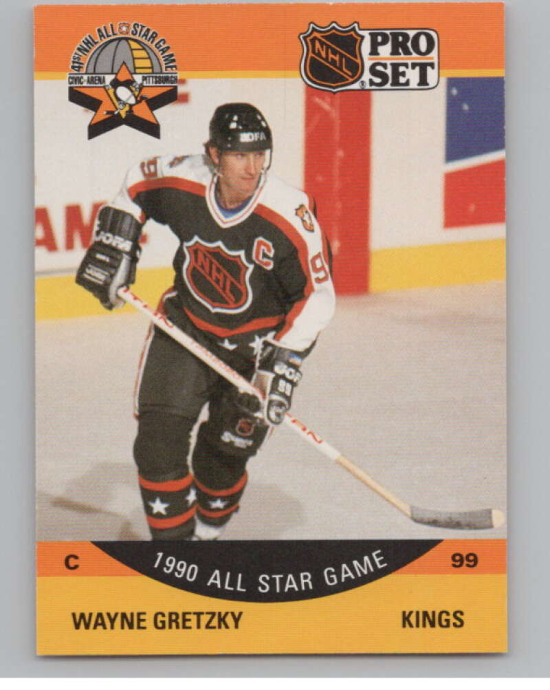 1990-91 Pro Set #340 Wayne Gretzky AS  Los Angeles Kings  V102629 Image 1
