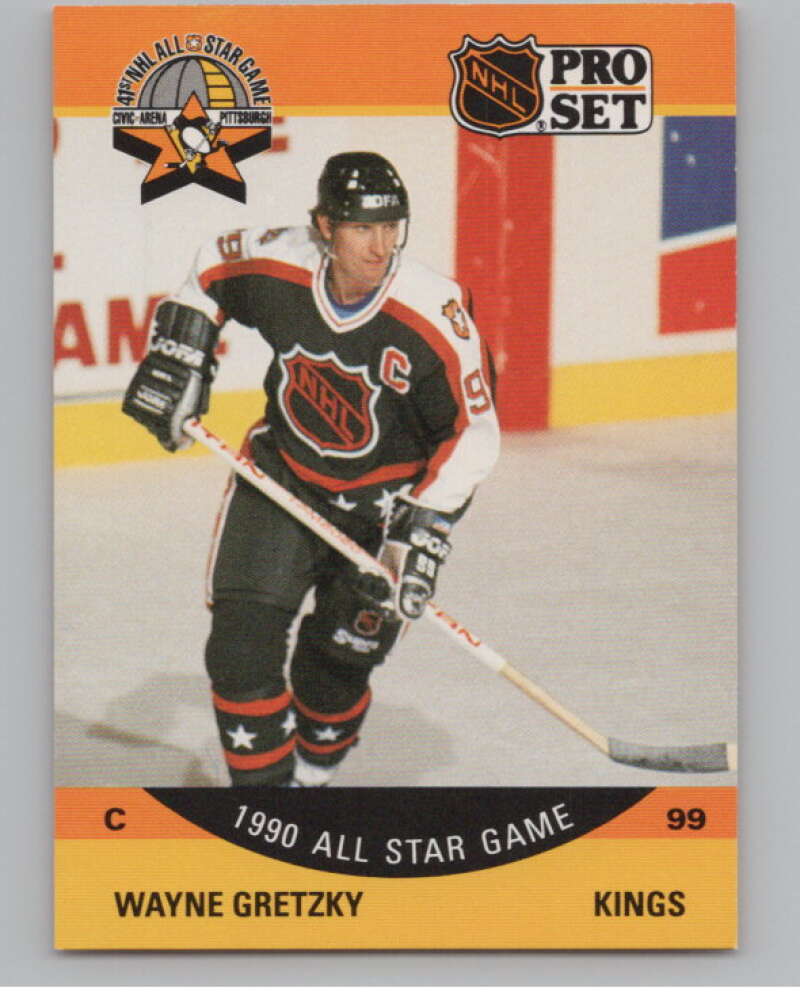 1990-91 Pro Set #340 Wayne Gretzky AS  Los Angeles Kings  V102630 Image 1