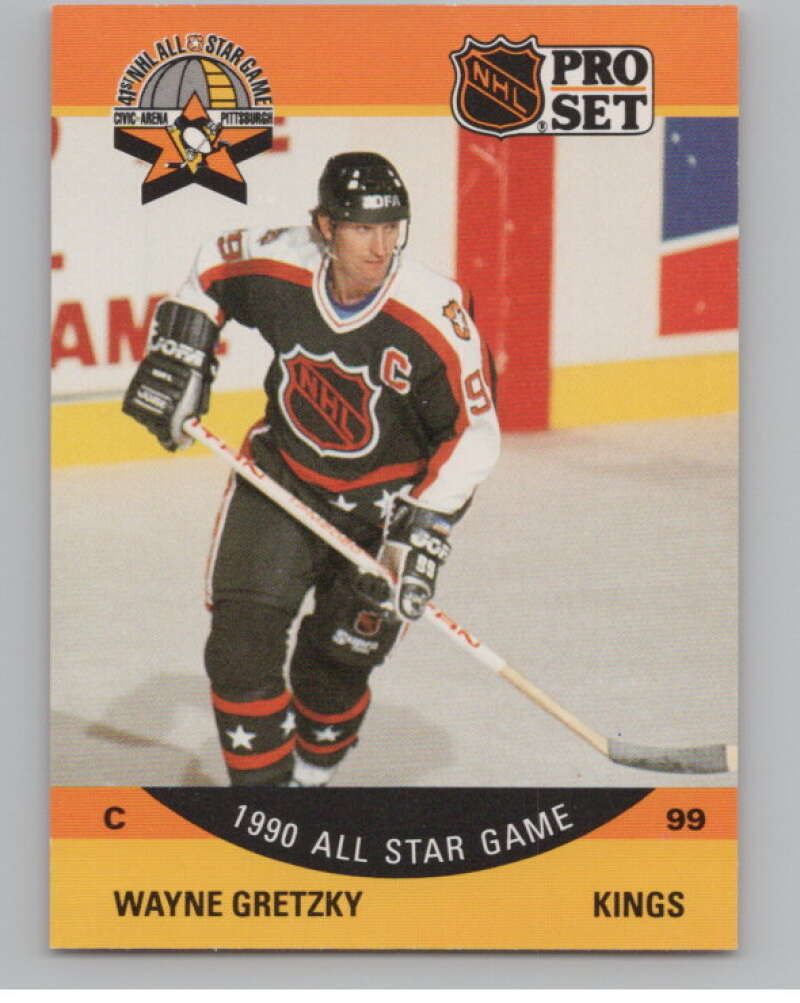 1990-91 Pro Set #340 Wayne Gretzky AS  Los Angeles Kings  V102631 Image 1