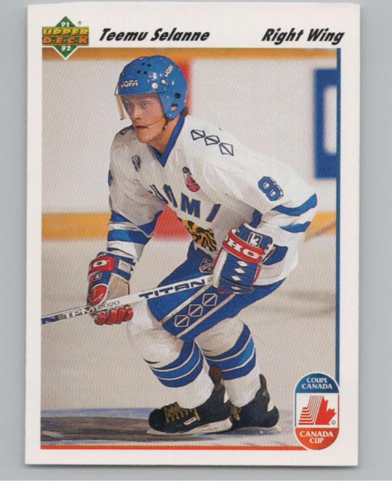 1991-92 Upper Deck #21 Teemu Selanne  RC Rookie  V102662 Image 1