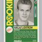 1991-92 Pinnacle #320 Nicklas Lidstrom  RC Rookie Detroit Red Wings  V102710 Image 2