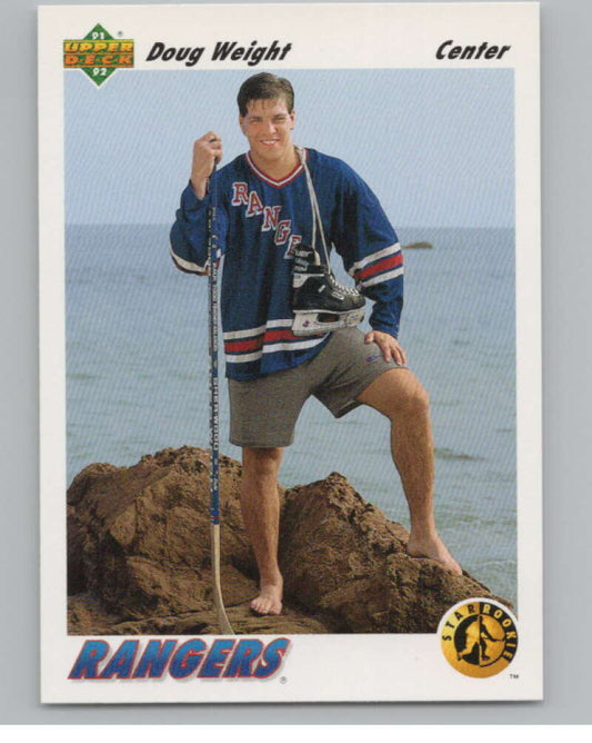 1991-92 Upper Deck #444 Doug Weight SR  RC Rookie New York Rangers  V102722 Image 1