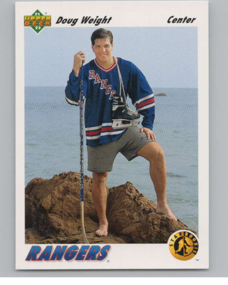 1991-92 Upper Deck #444 Doug Weight SR  RC Rookie New York Rangers  V102723 Image 1