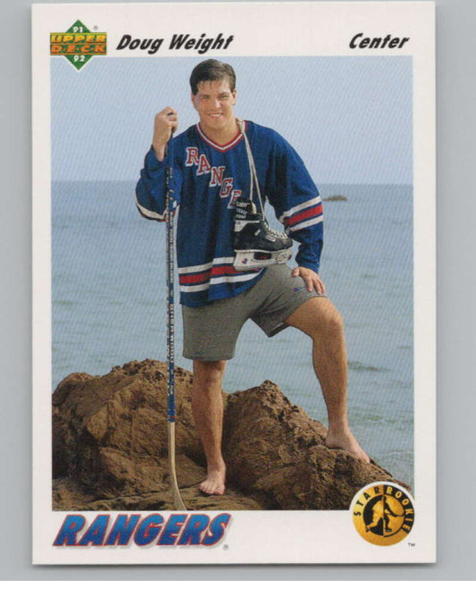 1991-92 Upper Deck #444 Doug Weight SR  RC Rookie New York Rangers  V102723 Image 1