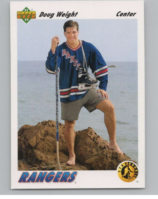 1991-92 Upper Deck #444 Doug Weight SR  RC Rookie New York Rangers  V102725 Image 1