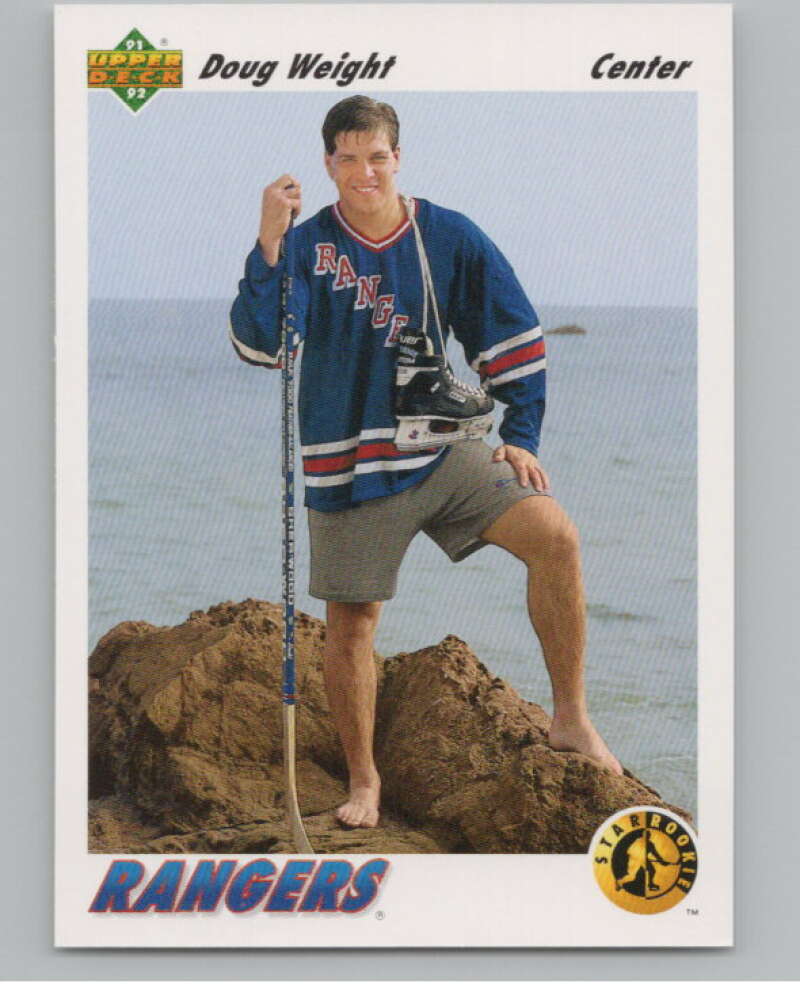 1991-92 Upper Deck #444 Doug Weight SR  RC Rookie New York Rangers  V102726 Image 1