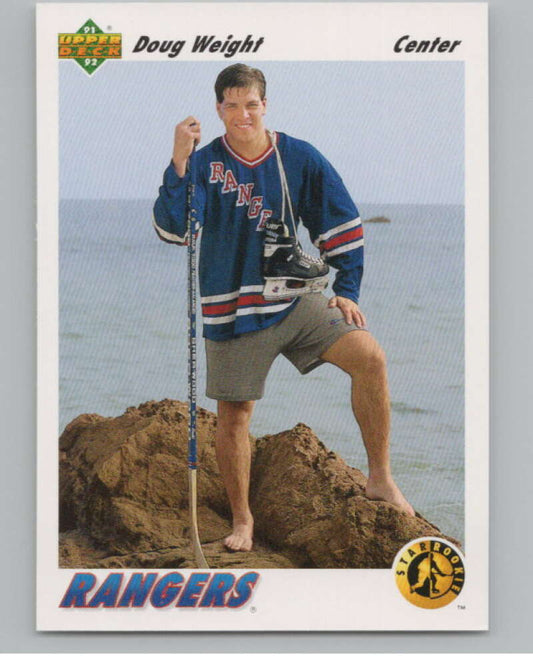 1991-92 Upper Deck #444 Doug Weight SR  RC Rookie New York Rangers  V102726 Image 1