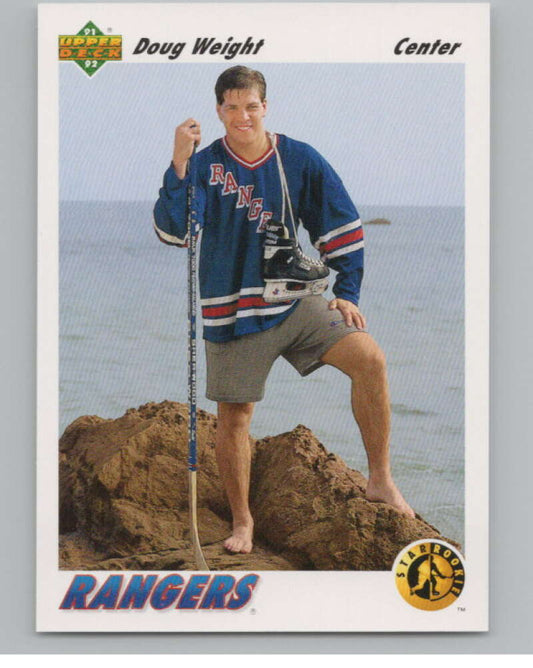 1991-92 Upper Deck #444 Doug Weight SR  RC Rookie New York Rangers  V102729 Image 1