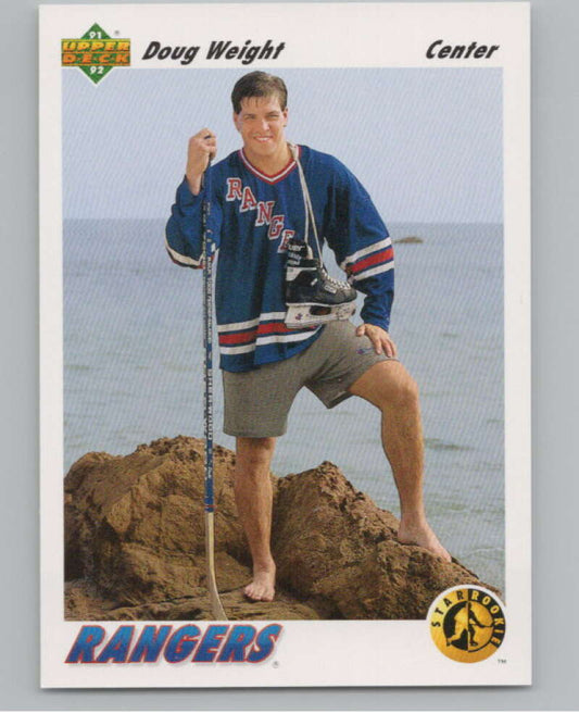 1991-92 Upper Deck #444 Doug Weight SR  RC Rookie New York Rangers  V102730 Image 1