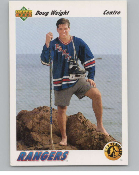 1991-92 Upper Deck #444 Doug Weight SR  RC Rookie New York Rangers  V102733 Image 1