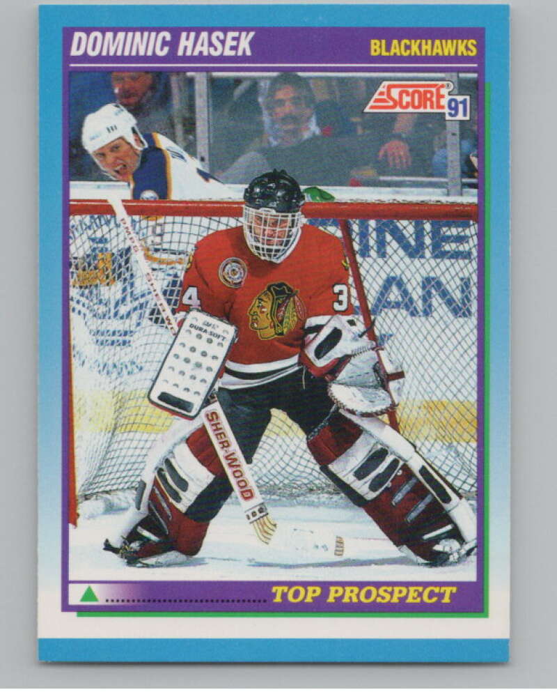 1991-92 Score Canadian English #346 Dominik Hasek RC Rookie  V102754 Image 1