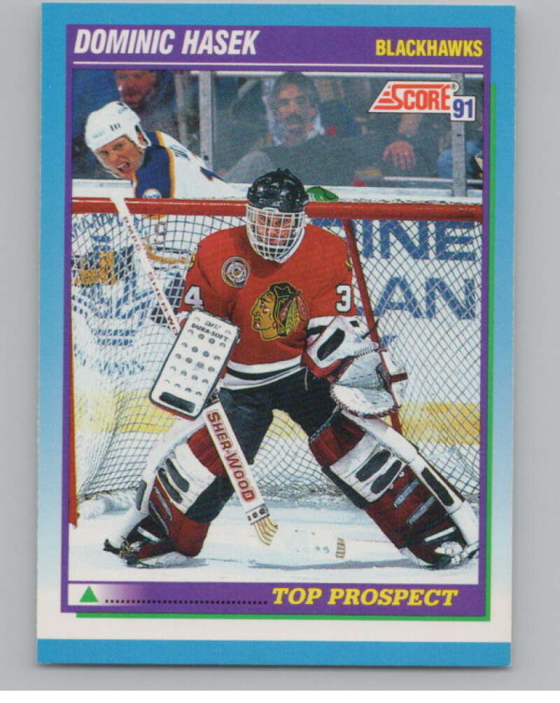 1991-92 Score Canadian English #346 Dominik Hasek RC Rookie  V102755 Image 1