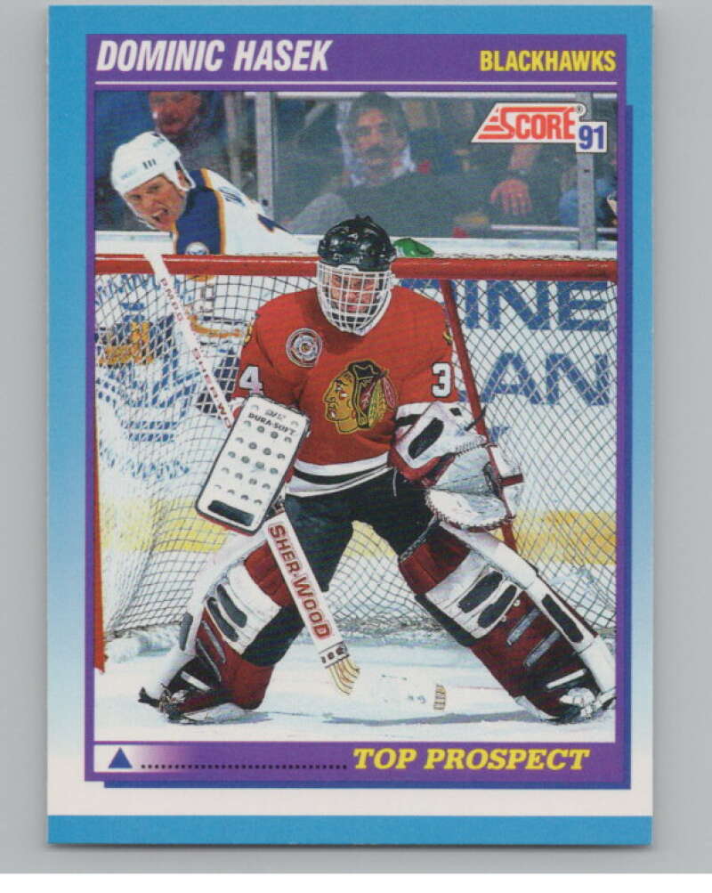 1991-92 Score Canadian English #346 Dominik Hasek RC Rookie  V102756 Image 1