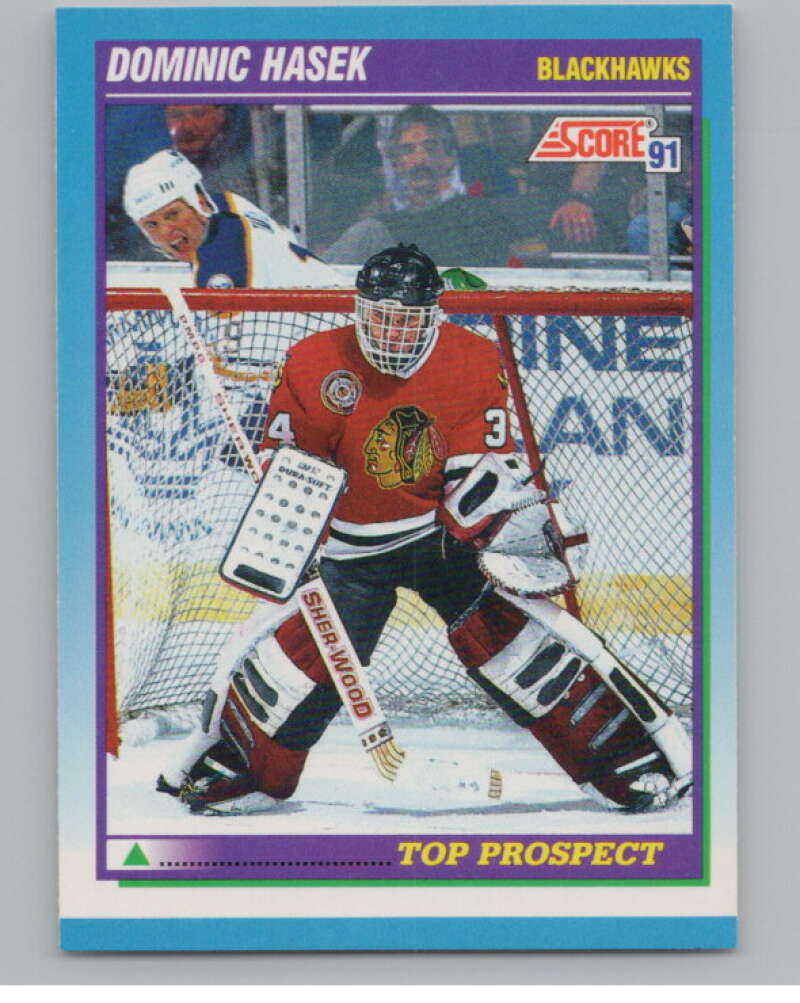 1991-92 Score Canadian English #346 Dominik Hasek RC Rookie  V102757 Image 1