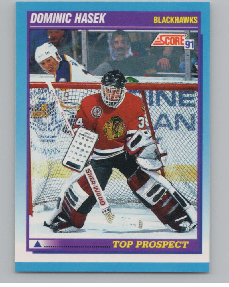 1991-92 Score Canadian English #346 Dominik Hasek RC Rookie  V102758 Image 1