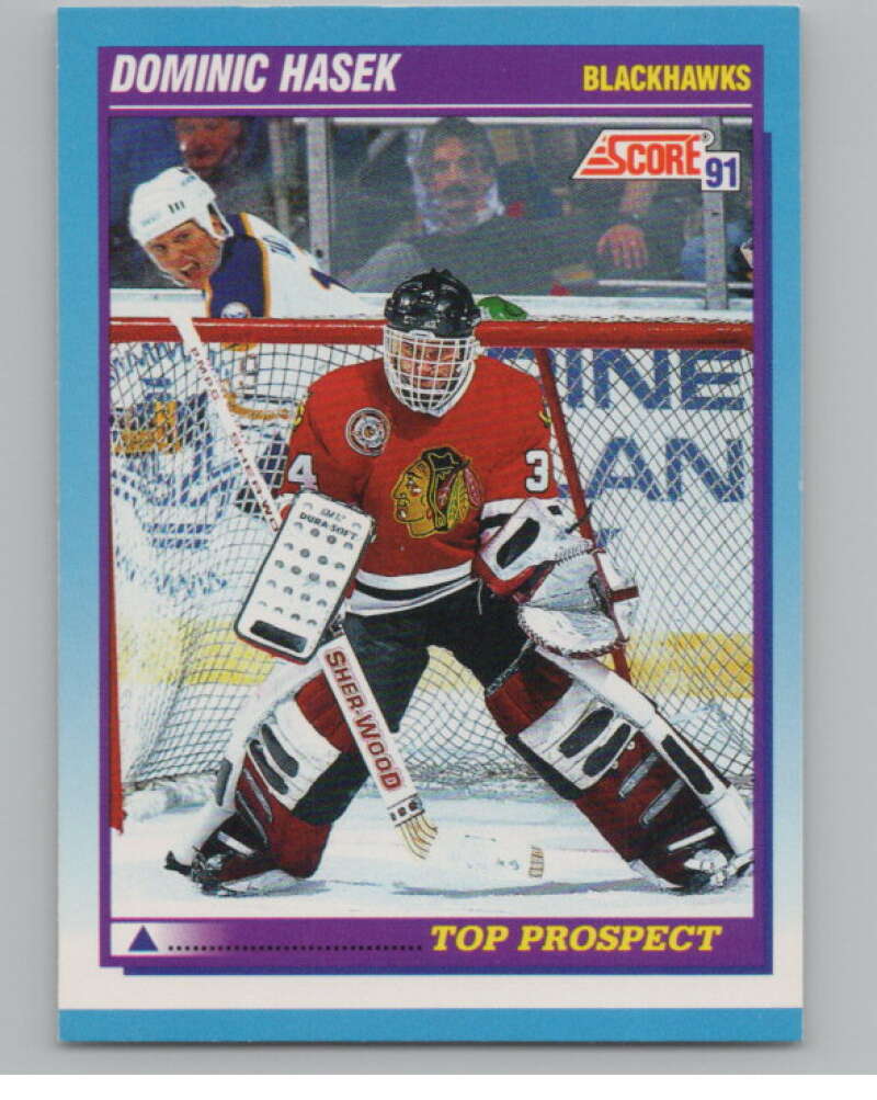 1991-92 Score Canadian English #346 Dominik Hasek RC Rookie  V102759 Image 1