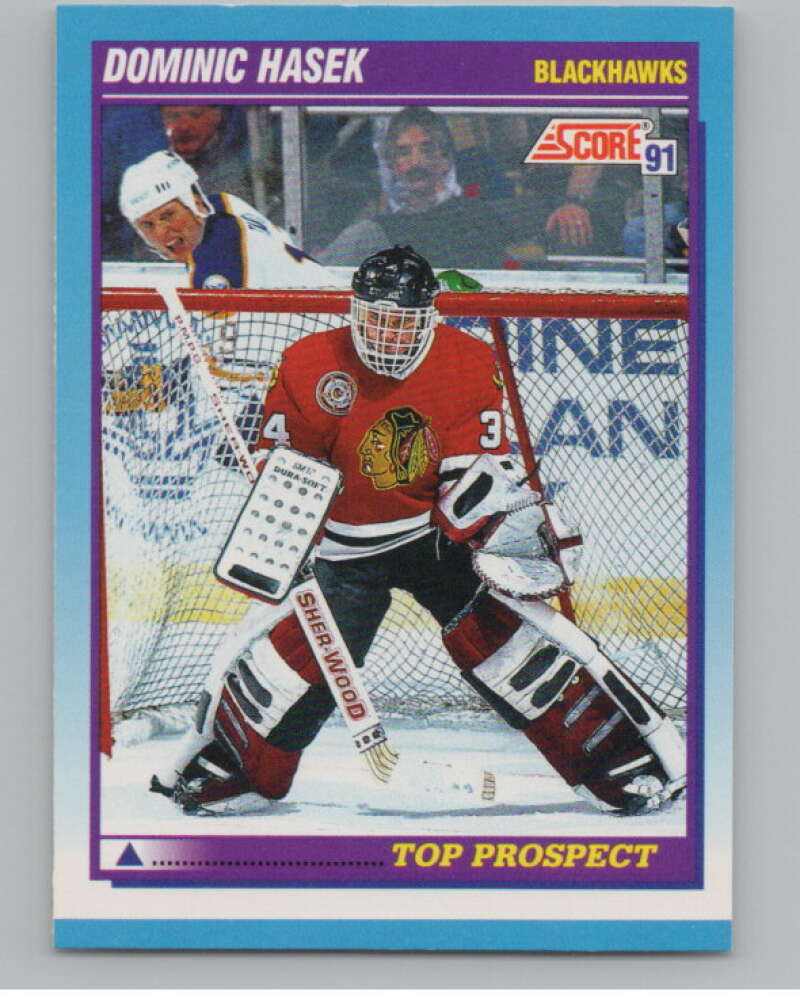 1991-92 Score Canadian English #346 Dominik Hasek RC Rookie  V102761 Image 1