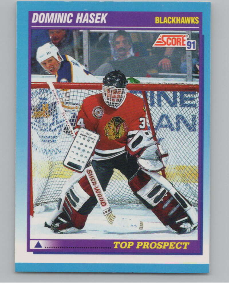 1991-92 Score Canadian English #346 Dominik Hasek RC Rookie  V102763 Image 1