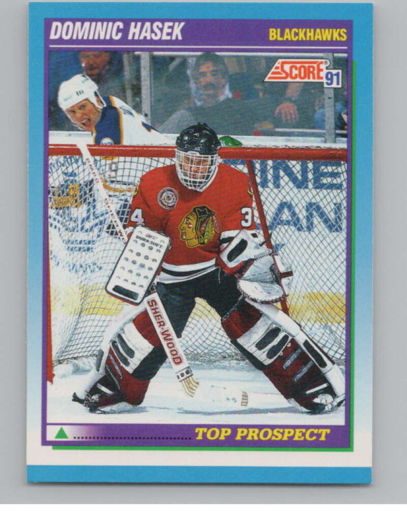 1991-92 Score Canadian English #346 Dominik Hasek RC Rookie  V102764 Image 1