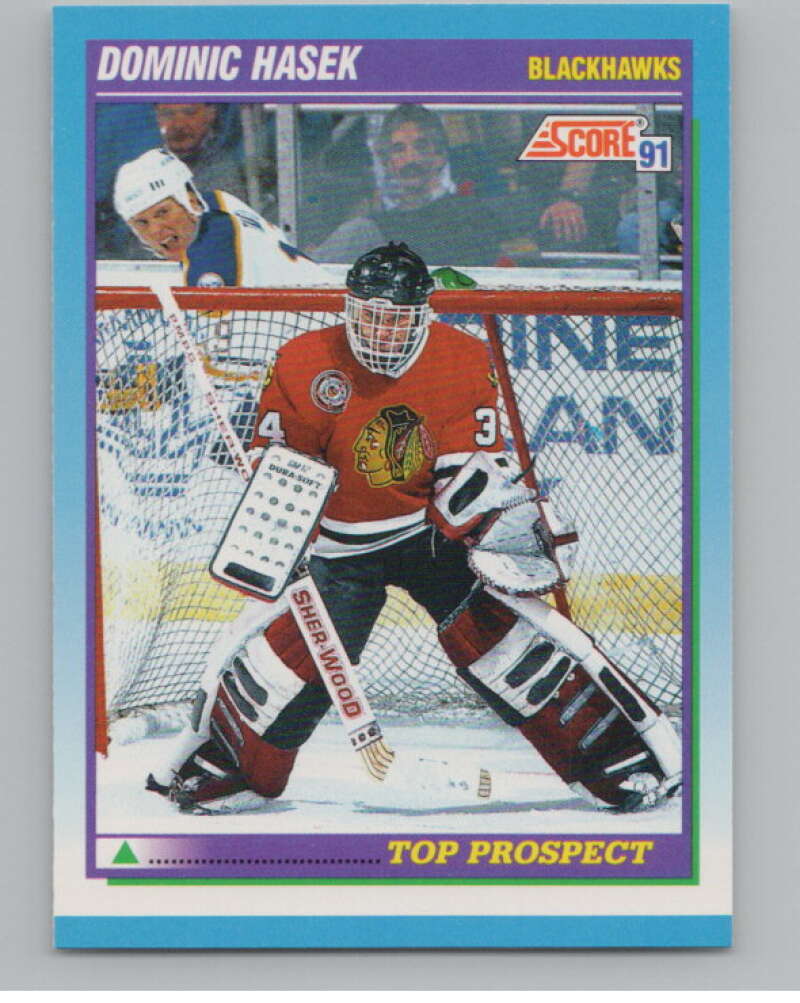 1991-92 Score Canadian English #346 Dominik Hasek RC Rookie  V102765 Image 1