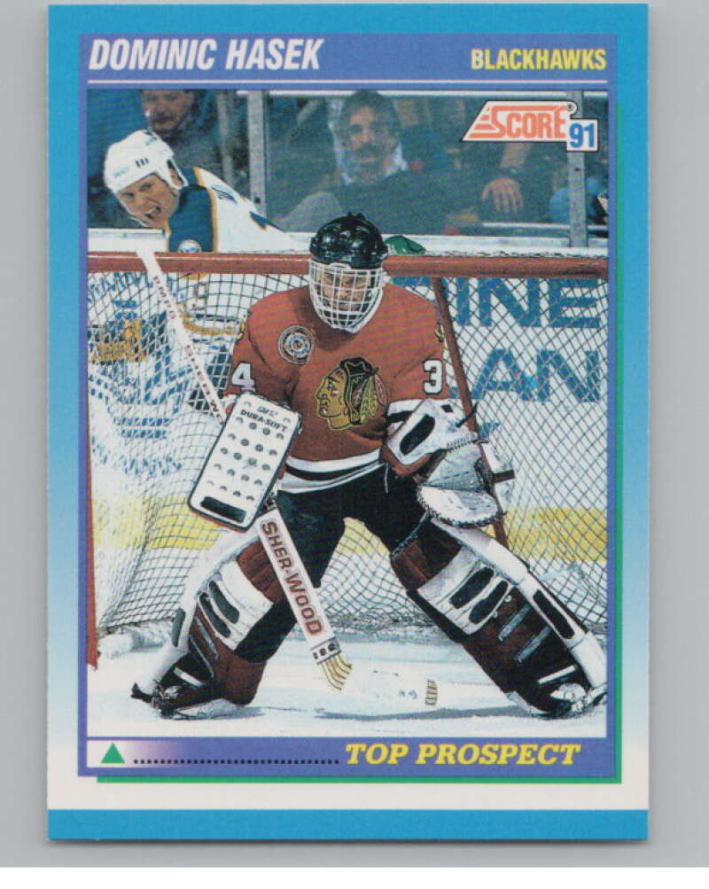 1991-92 Score Canadian English #346 Dominik Hasek RC Rookie  V102766 Image 1