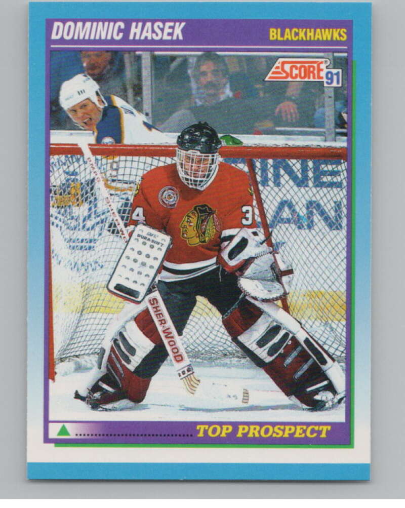 1991-92 Score Canadian English #346 Dominik Hasek RC Rookie  V102767 Image 1