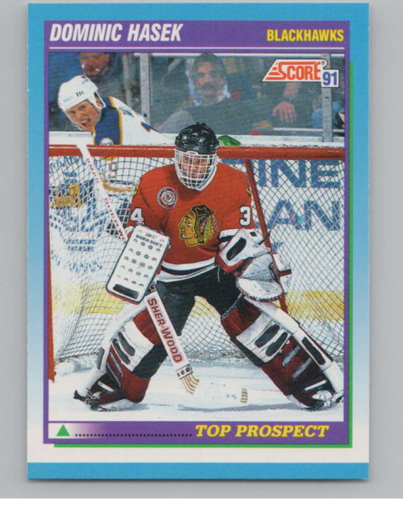 1991-92 Score Canadian English #346 Dominik Hasek RC Rookie  V102769 Image 1