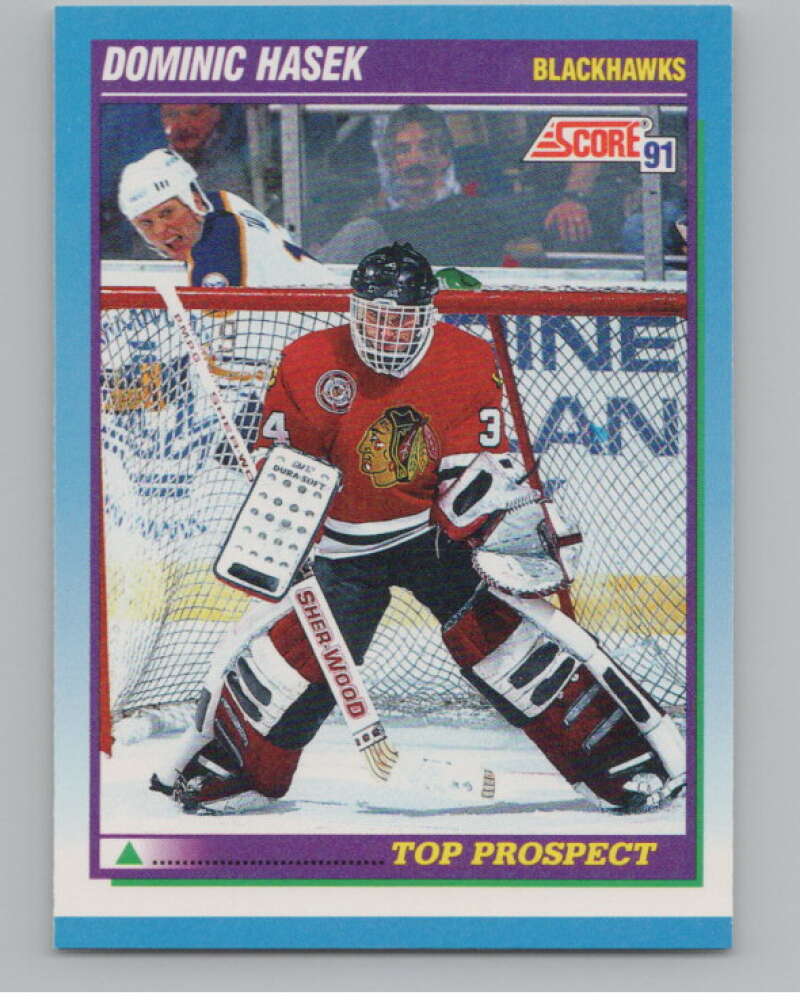 1991-92 Score Canadian English #346 Dominik Hasek RC Rookie  V102771 Image 1