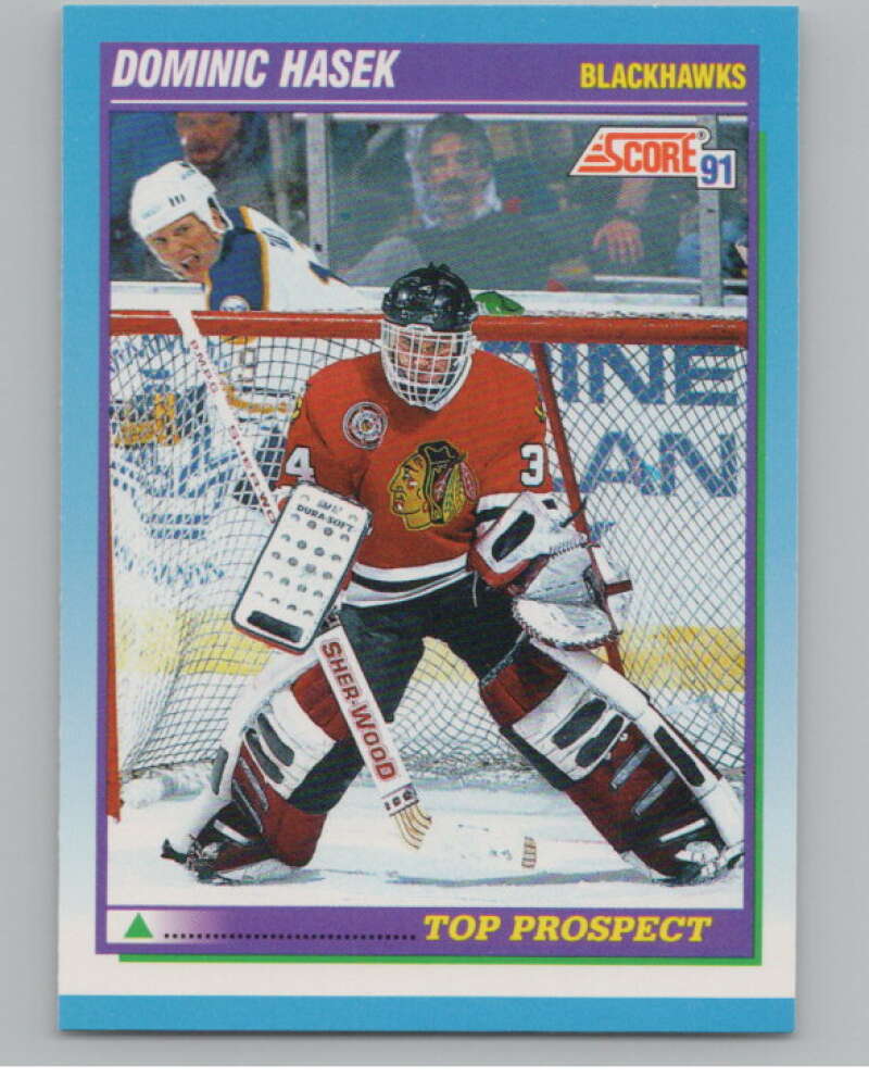 1991-92 Score Canadian English #346 Dominik Hasek RC Rookie  V102772 Image 1
