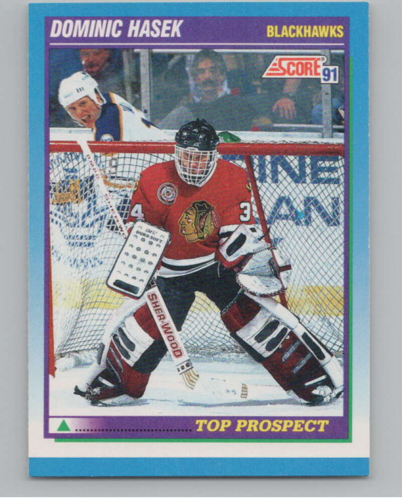 1991-92 Score Canadian English #346 Dominik Hasek RC Rookie  V102773 Image 1