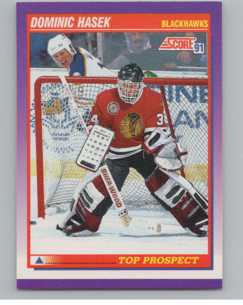 1991-92 Score American #316 Dominik Hasek RC Rookie Chicago  V102774 Image 1