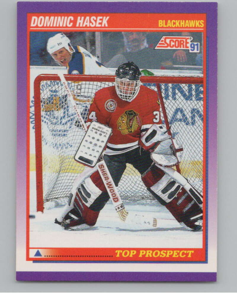 1991-92 Score American #316 Dominik Hasek RC Rookie Chicago  V102775 Image 1