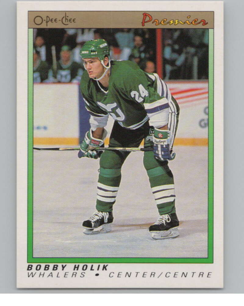 1990-91 OPC Premier #43 Bobby Holik  RC Rookie Hartford Whalers  V102777 Image 1