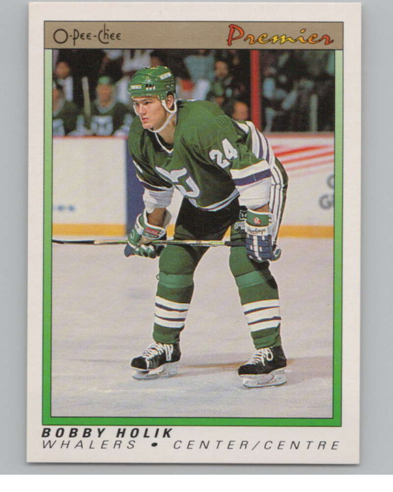 1990-91 OPC Premier #43 Bobby Holik  RC Rookie Hartford Whalers  V102778 Image 1
