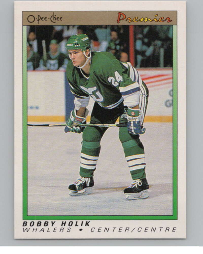 1990-91 OPC Premier #43 Bobby Holik  RC Rookie Hartford Whalers  V102782 Image 1
