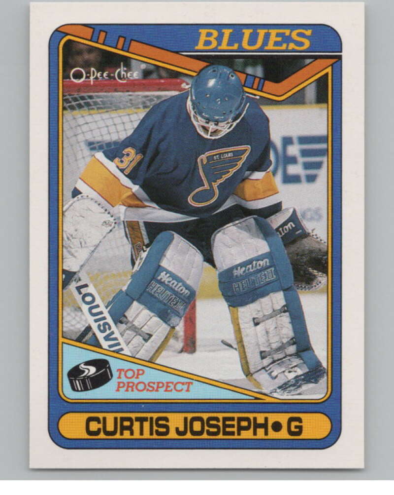 1990-91 O-Pee-Chee #171 Curtis Joseph  RC Rookie St. Louis Blues  V102822 Image 1