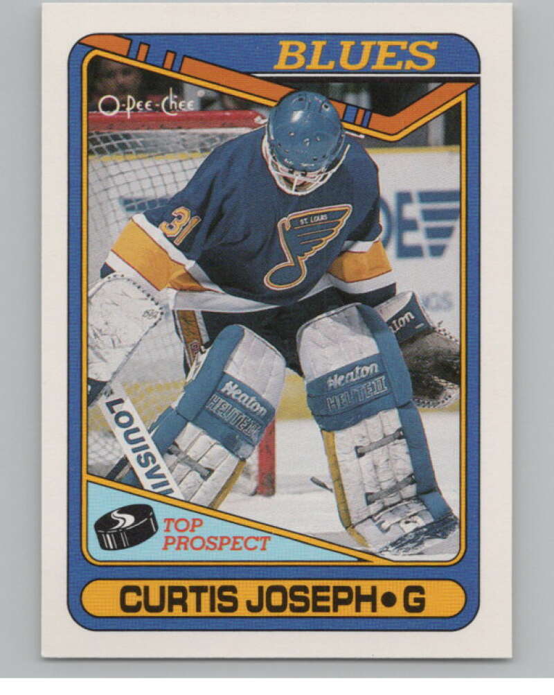 1990-91 O-Pee-Chee #171 Curtis Joseph  RC Rookie St. Louis Blues  V102823 Image 1