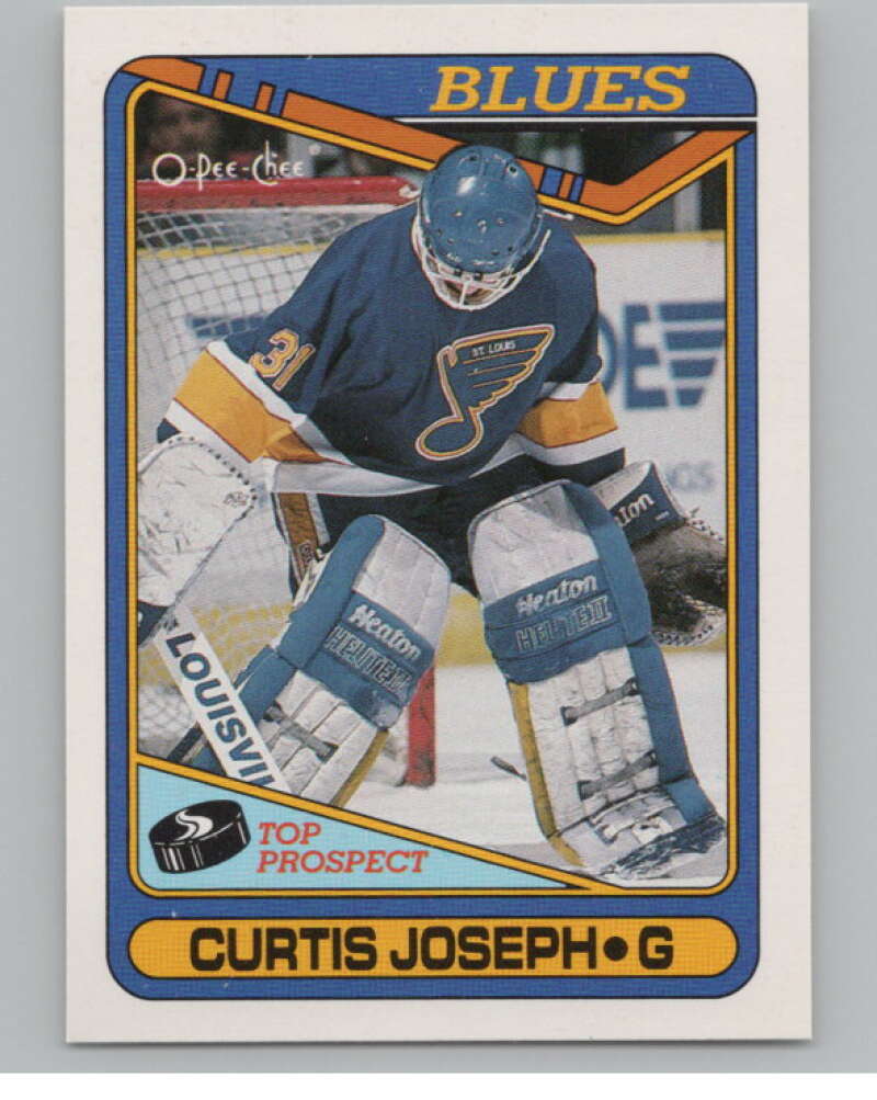 1990-91 O-Pee-Chee #171 Curtis Joseph  RC Rookie St. Louis Blues  V102825 Image 1