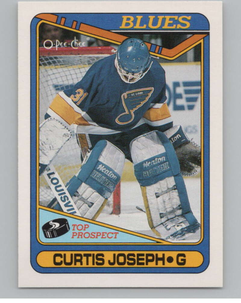 1990-91 O-Pee-Chee #171 Curtis Joseph  RC Rookie St. Louis Blues  V102826 Image 1