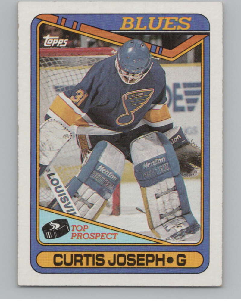 1990-91 O-Pee-Chee #171 Curtis Joseph  RC Rookie St. Louis Blues  V102829 Image 1