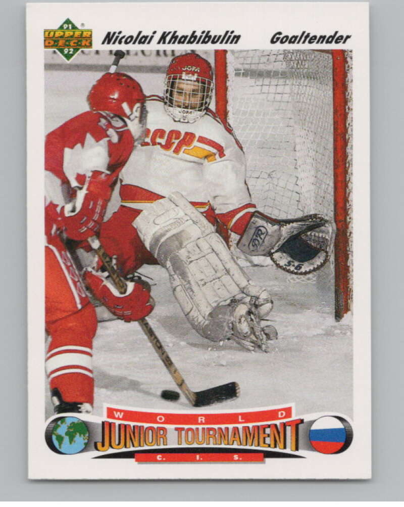 1991-92 Upper Deck #652 Nikolai Khabibulin  RC Rookie  V102849 Image 1