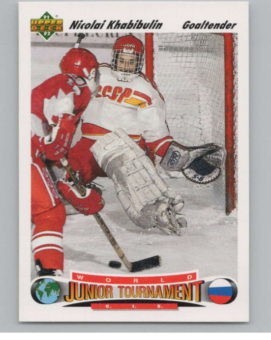 1991-92 Upper Deck #652 Nikolai Khabibulin  RC Rookie  V102851 Image 1